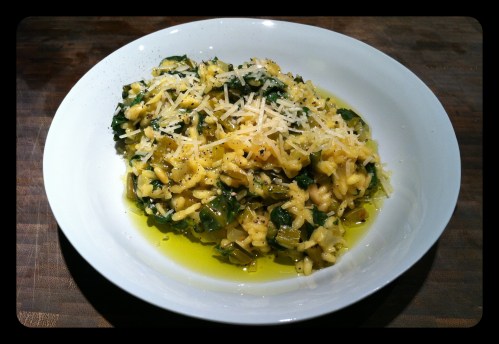 Risotto with Beet Greens