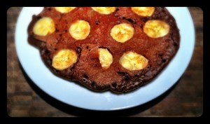 Cacao Banana Pancake with Extra Bananas