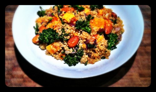Quinoa with Sweet Potato and Broccoli