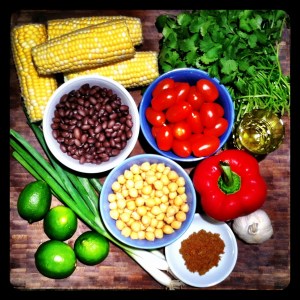Fiesta Salad Ingredients